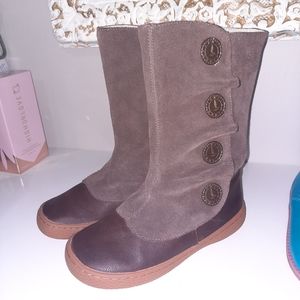 Livie & Luca brown button boots Sz 2